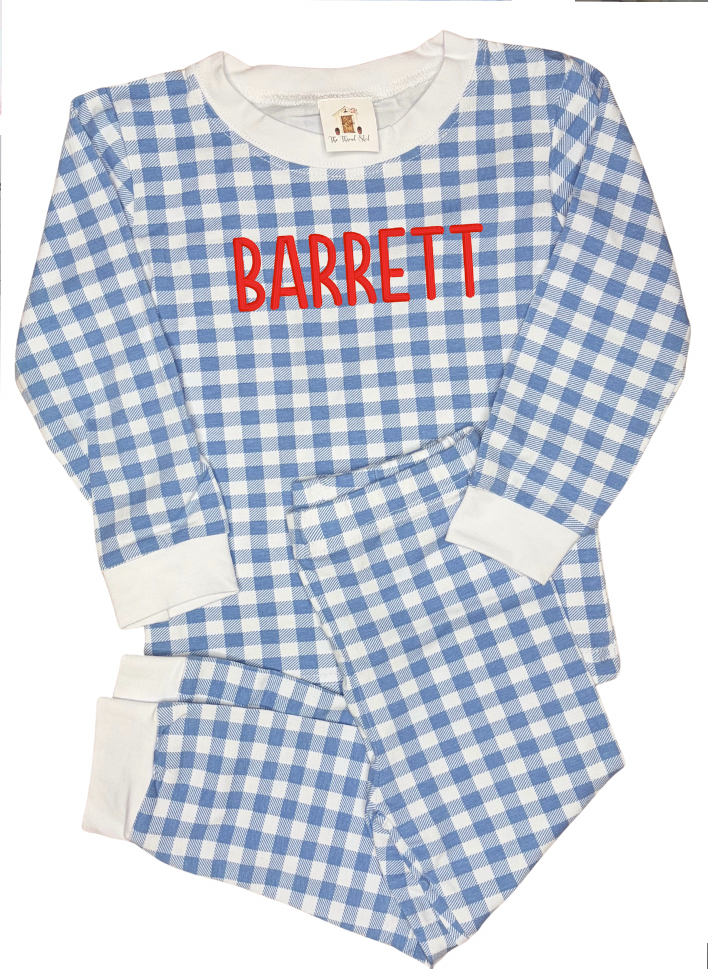 Boys gingham pajama set