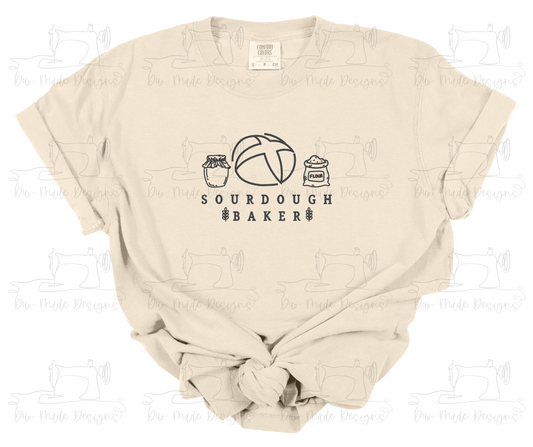 Sourdough Baker embrodiery T-shirt