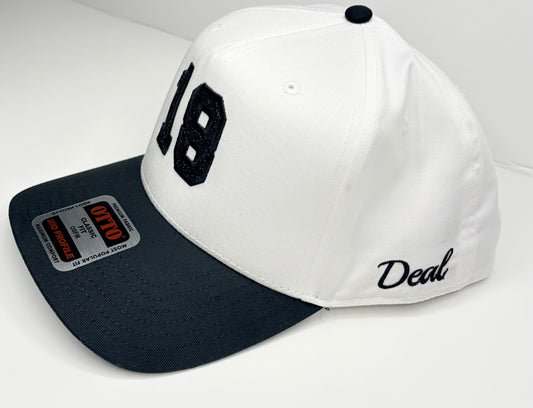 Custom Embroidered Two-Tone Hat | Personalized Initials + Side Name