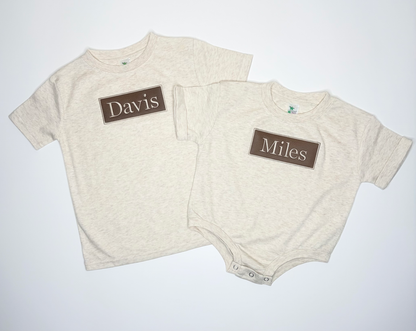 Short sleeve Name Monogram tee
