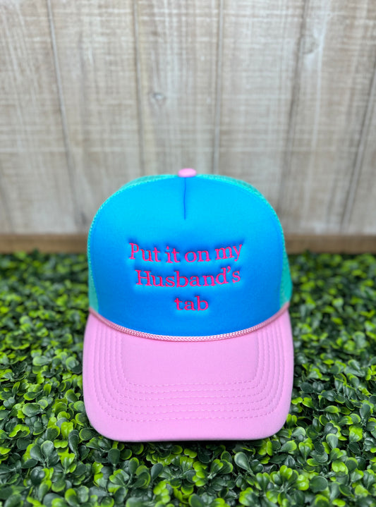 Put it on my Husbands tab Foam trucker hat