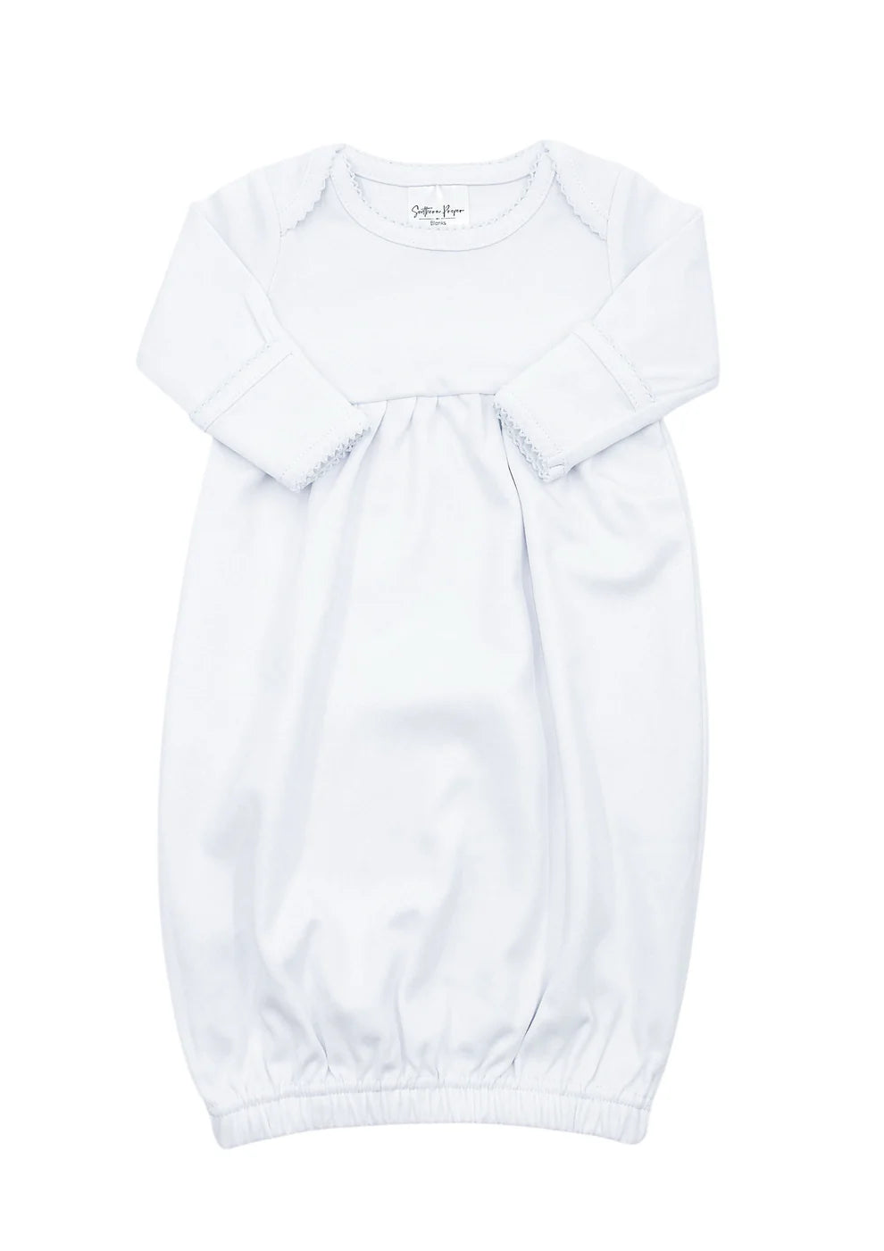 Picot trim gown