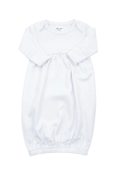 Picot trim gown