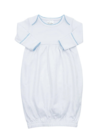 Picot trim gown