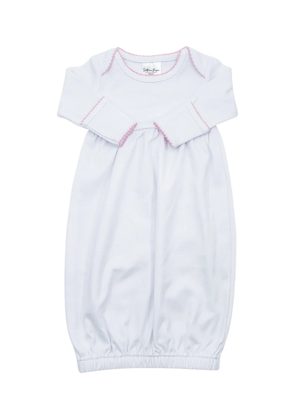 Picot trim gown