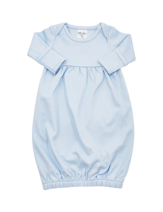 Picot trim gown