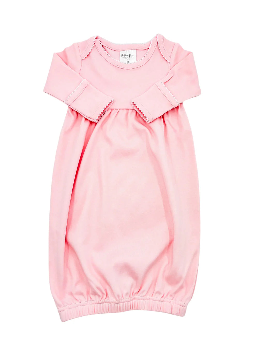 Picot trim gown