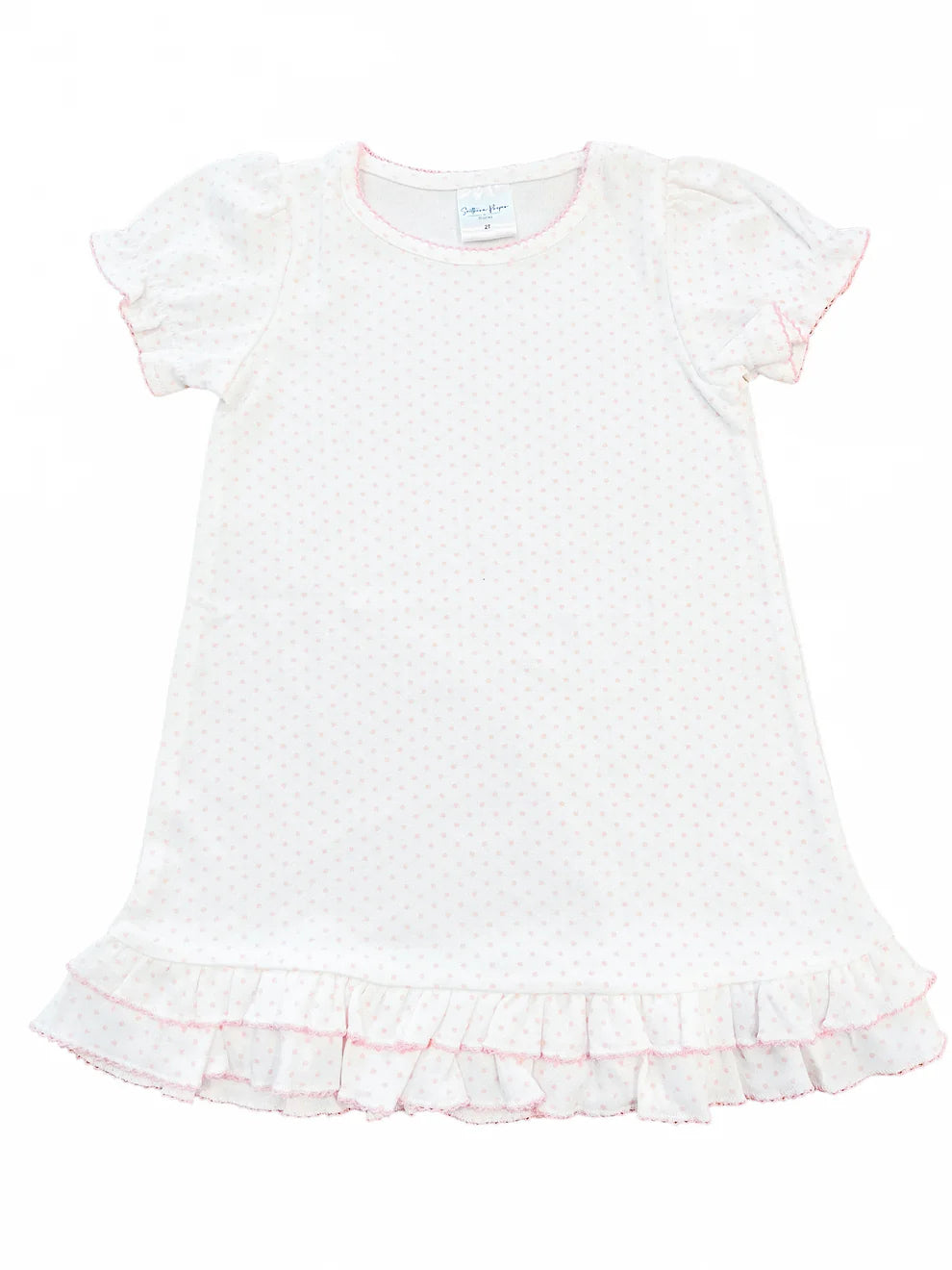 Bitty dot dress with monogram