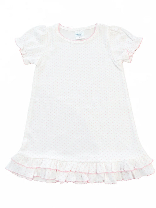 Bitty dot dress with monogram