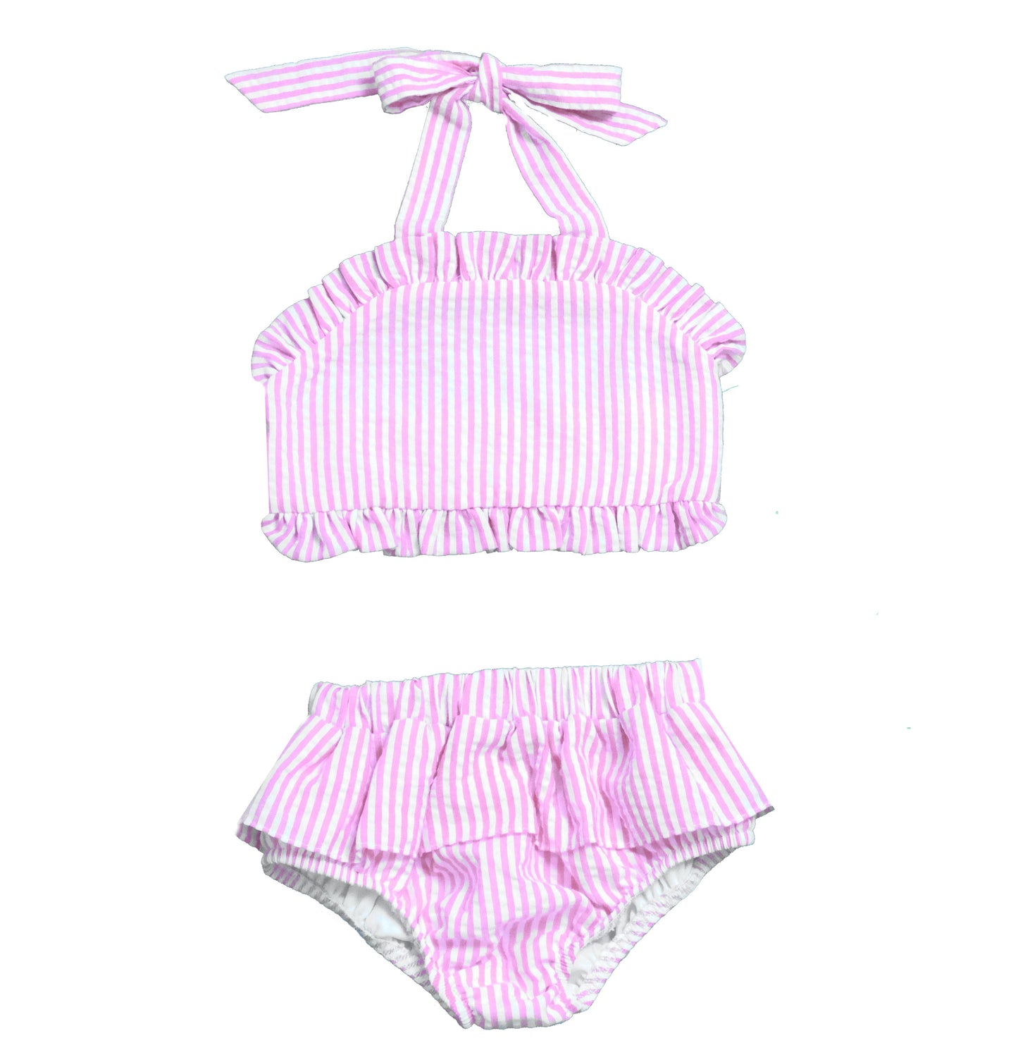 Girls Seersucker Bathing suit