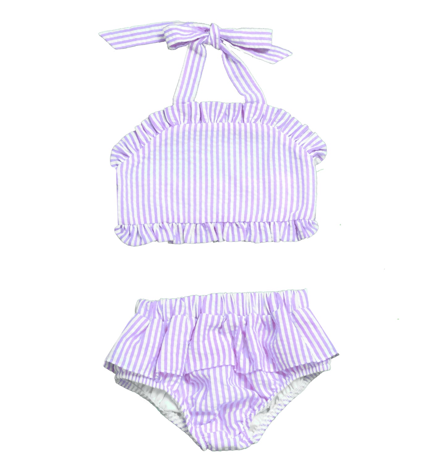 Girls Seersucker Bathing suit